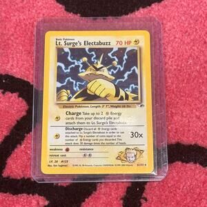 Pokémon TCG Lt. Surge’s Electabuzz #6 – Gym Heroes (2000) – Near Mint